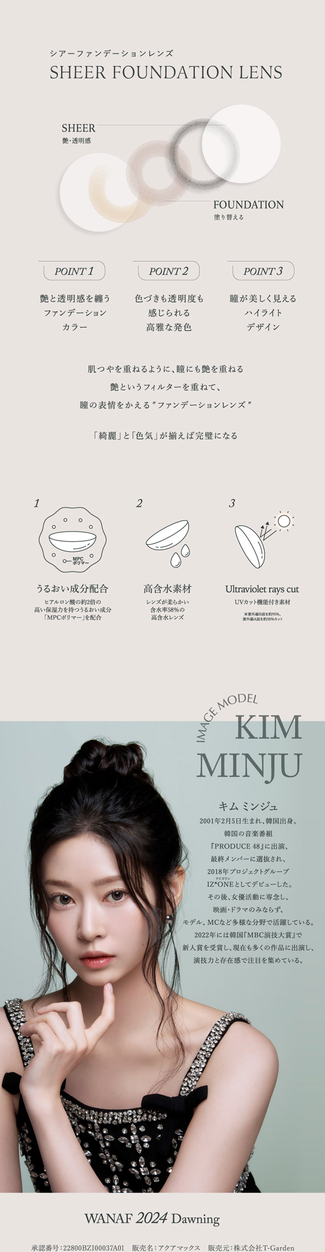 ワナフワンデー ブリスオーラ 10枚入 キムミンジュ