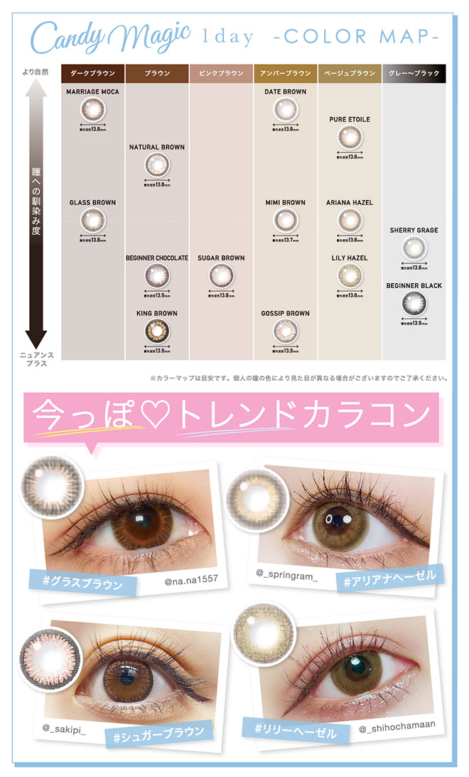 キャンディーマジックワンデー BLB アリアナヘーゼル 10枚入 CandyMagic 1day BLB