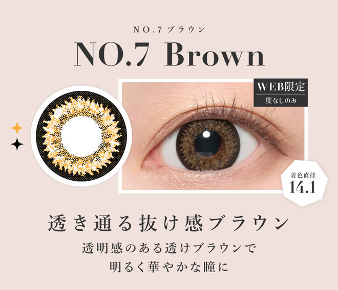 シークレットキャンディーマジックワンマンス NO.7ブラウン 度なし1枚入 板野友美(ともちん)