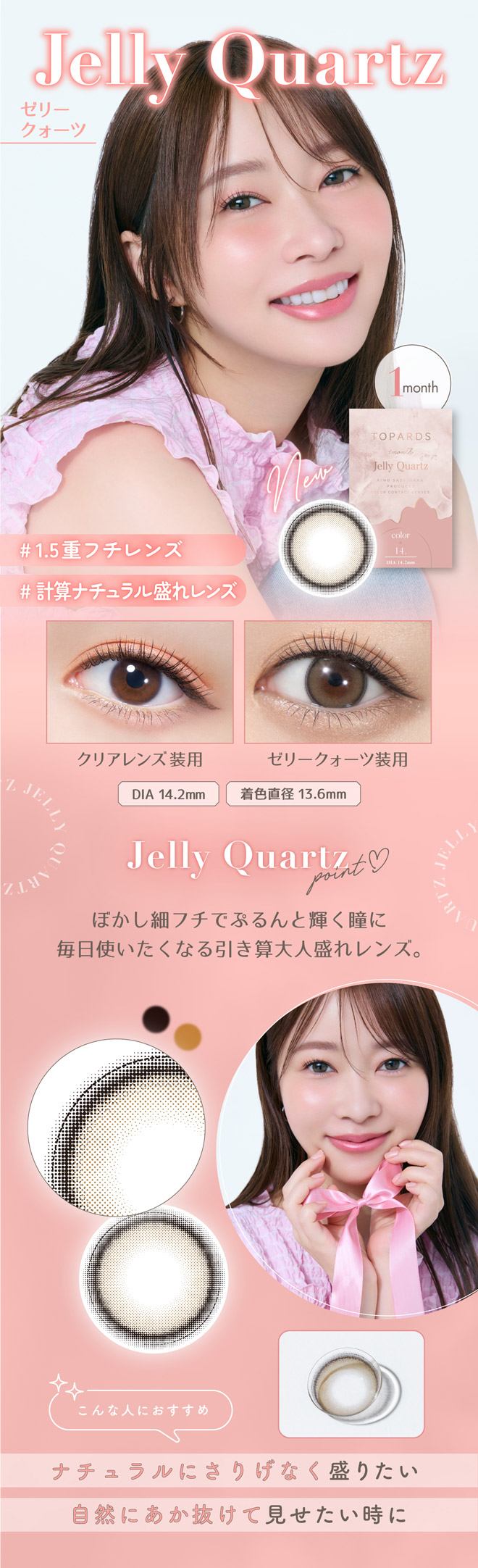 トパーズマンスリー ゼリークォーツ 2枚入 指原莉乃